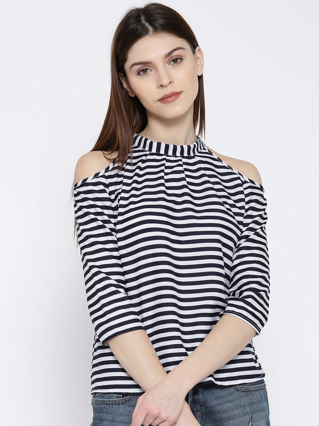 blue sheer shirt