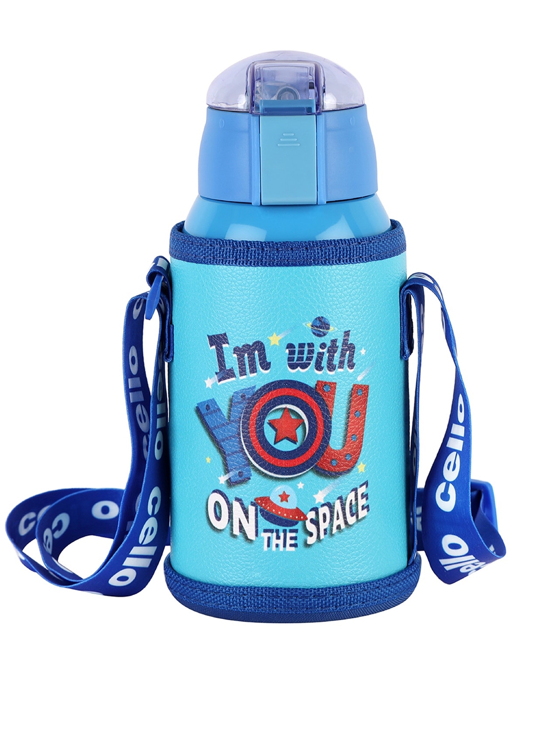 Buy Cello Kido Sky Blue Stainless Steel Kids Water Bottle 500ml - Water ...