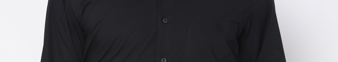 Buy Louis Philippe Men Black Slim Fit Solid Formal Shirt - Shirts for Men 2263887 | Myntra