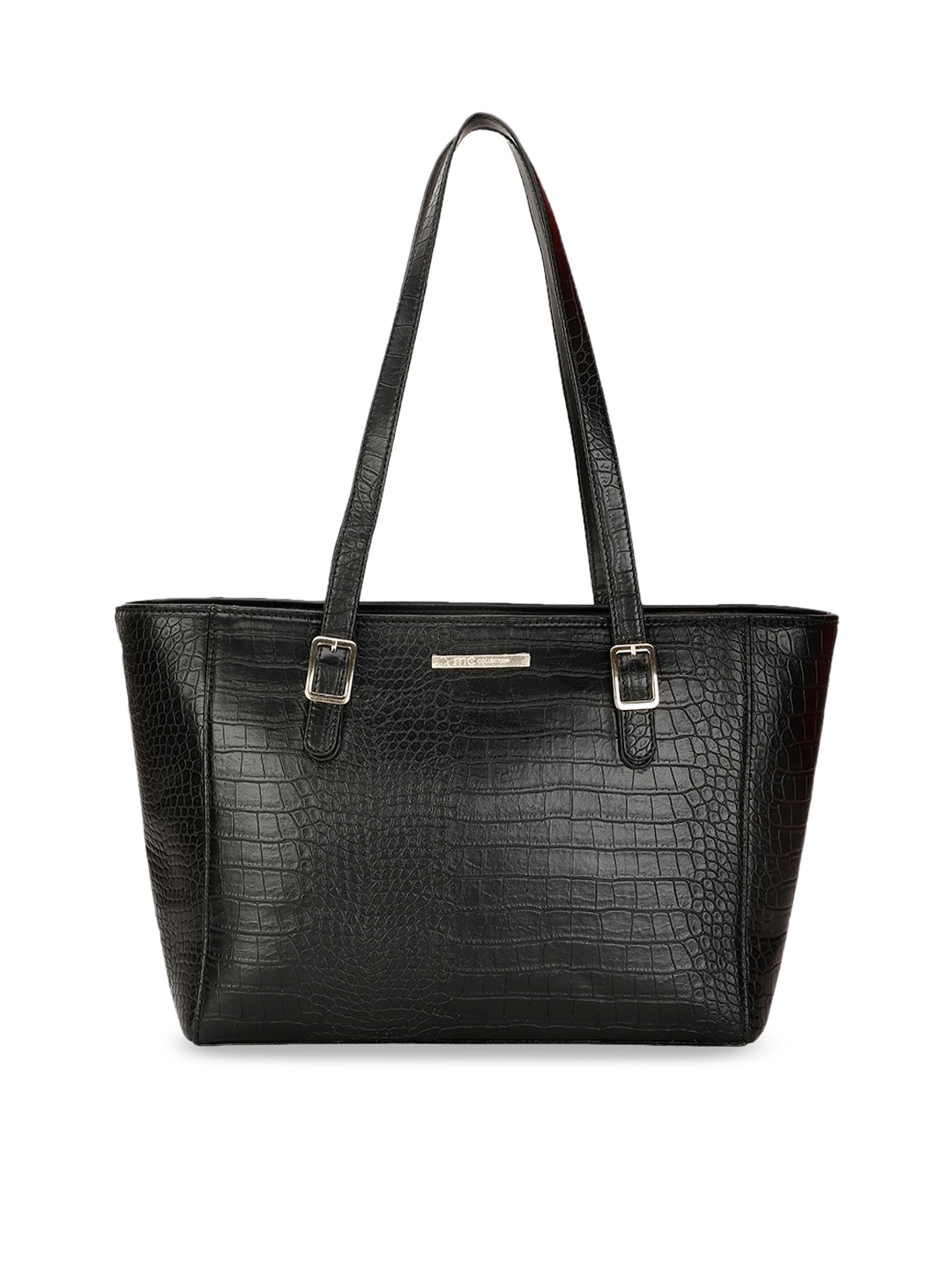 Buy Marie Claire Black Textured Structured Shoulder Bag - Handbags for ...
