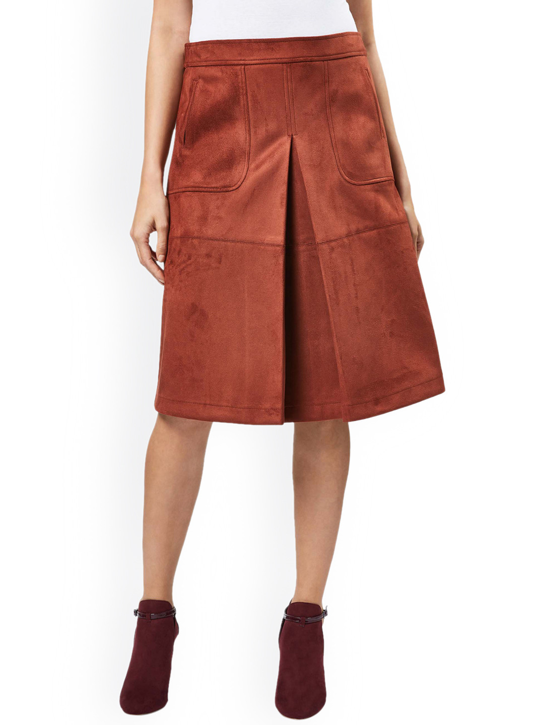 Buy Next Women Rust Red A Line Midi Skirt Skirts for Women 2265000 Myntra