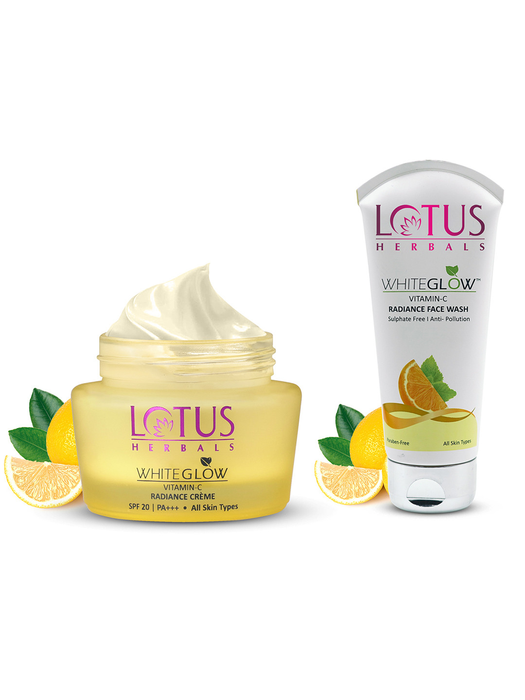 Buy Lotus Herbals Set Of WhiteGlow Vitamin C Radiance Face Wash 100 G