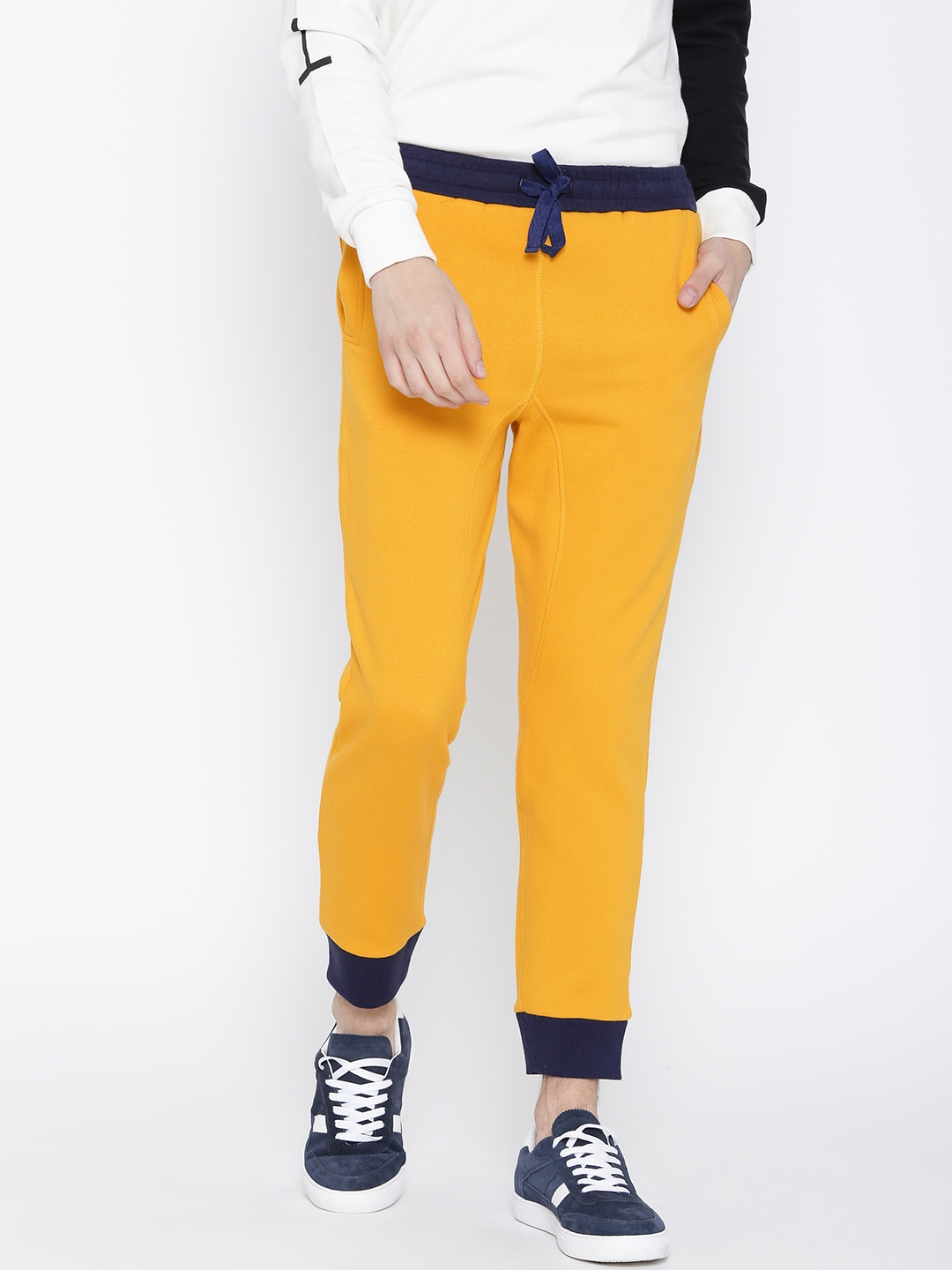 yellow joggers for men