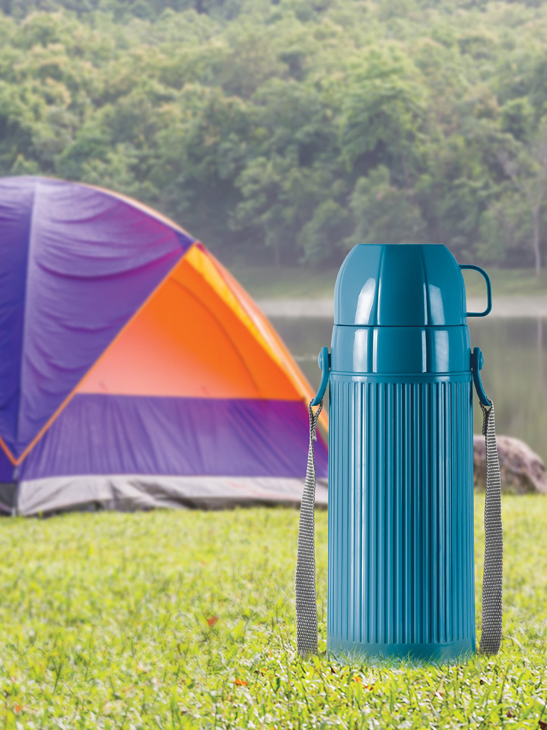 Buy Milton Precious 1000 Capri Blue Plastic Insulated Flask 910 ML