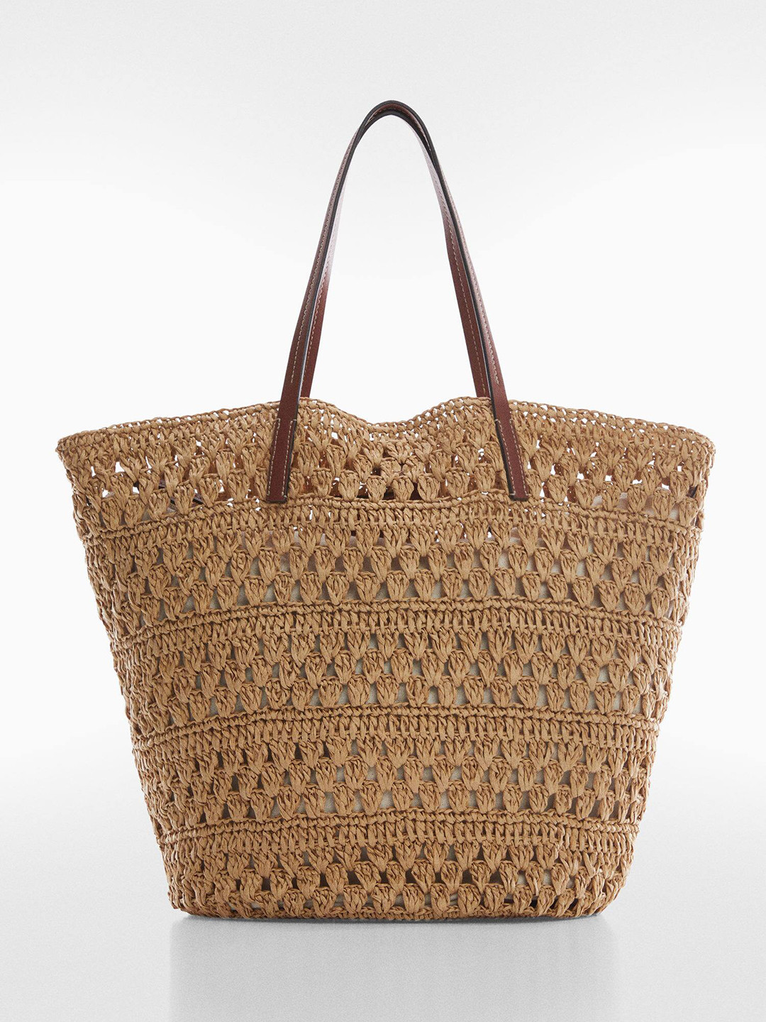 Buy MANGO Basket Weave Tote Bag Handbags for Women 22671586 Myntra