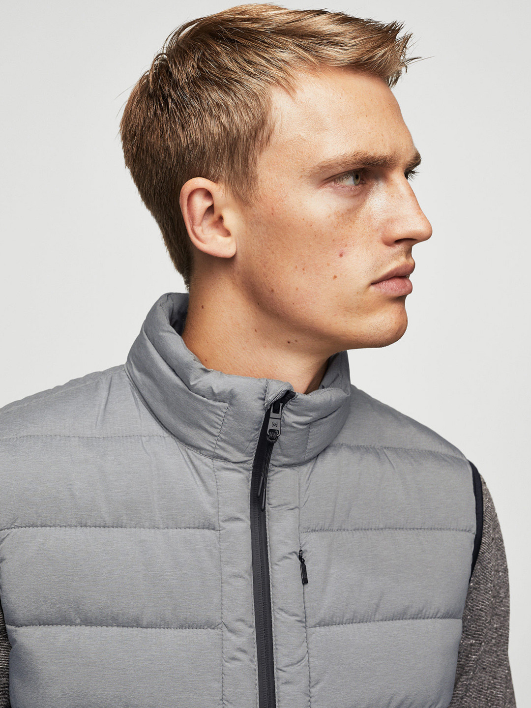 Buy MANGO MAN Men Grey Solid Puffer Jacket Jackets for Men 2267667 Myntra