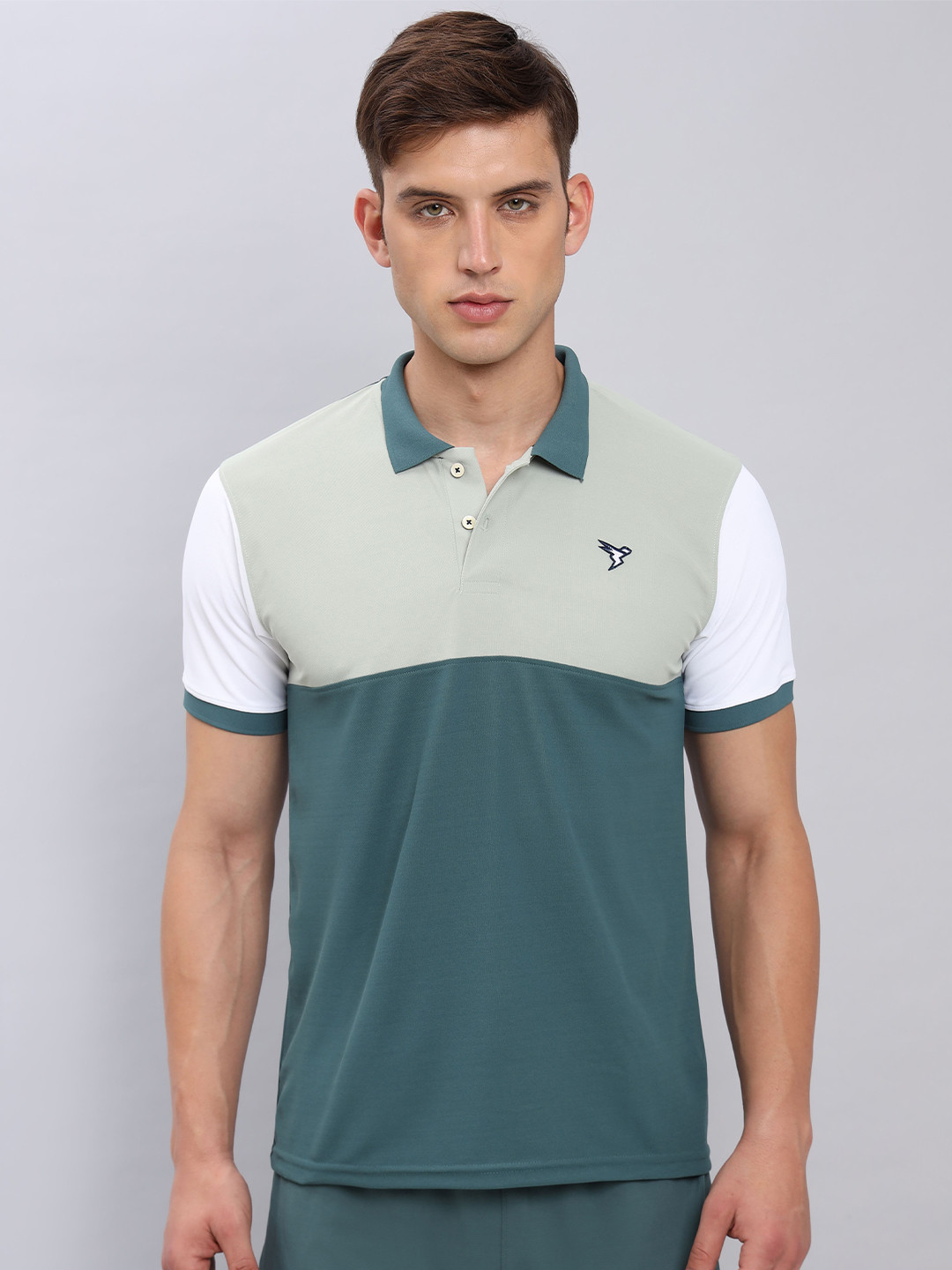 Buy Technosport Polo Collar Slim Fit Antimicrobial T Shirt Tshirts