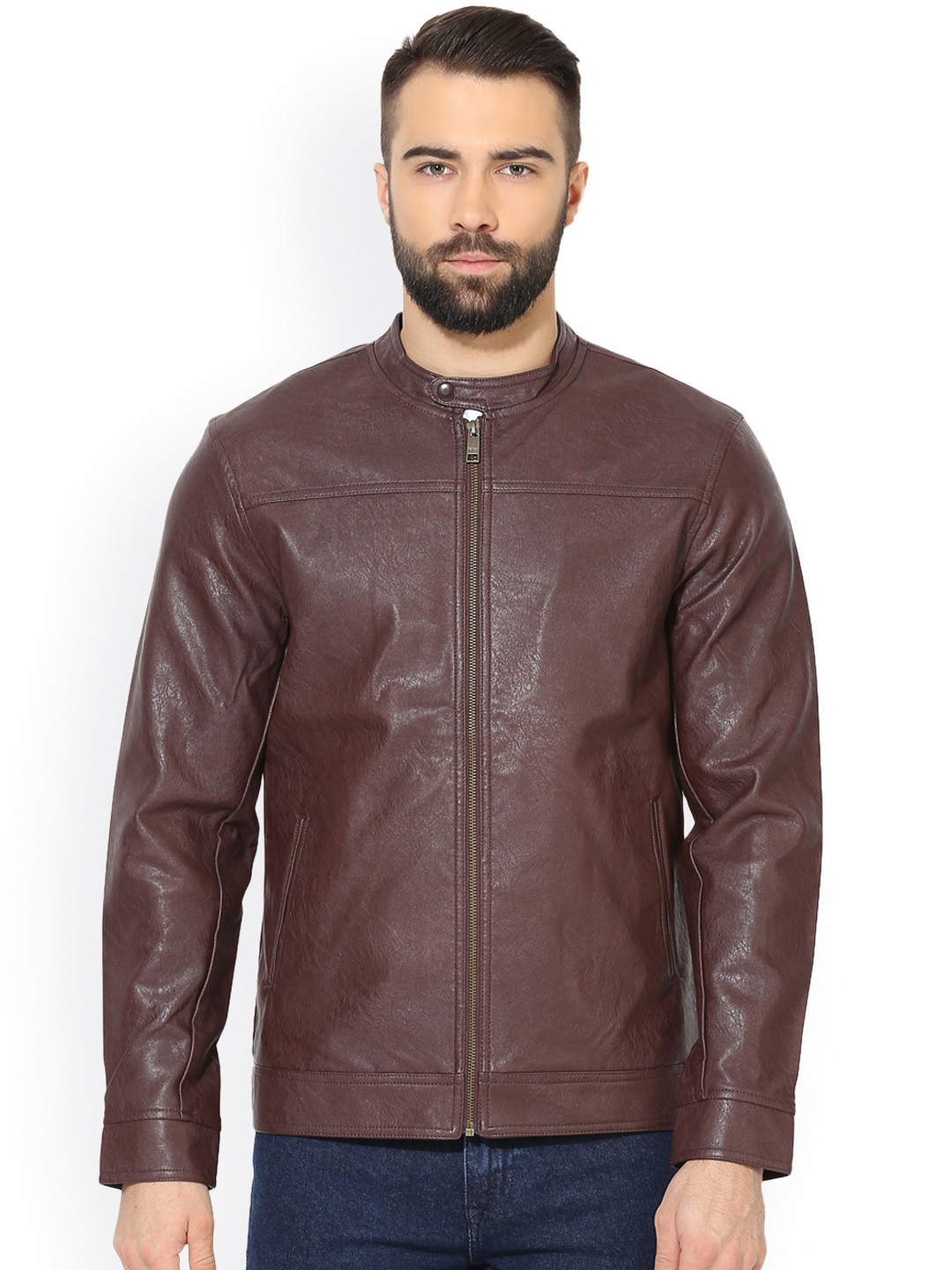 Buy Red Tape Men Brown Solid Bomber Jackets for Men 2268050 Myntra