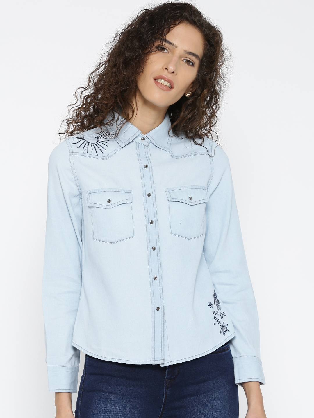 denim shirts myntra
