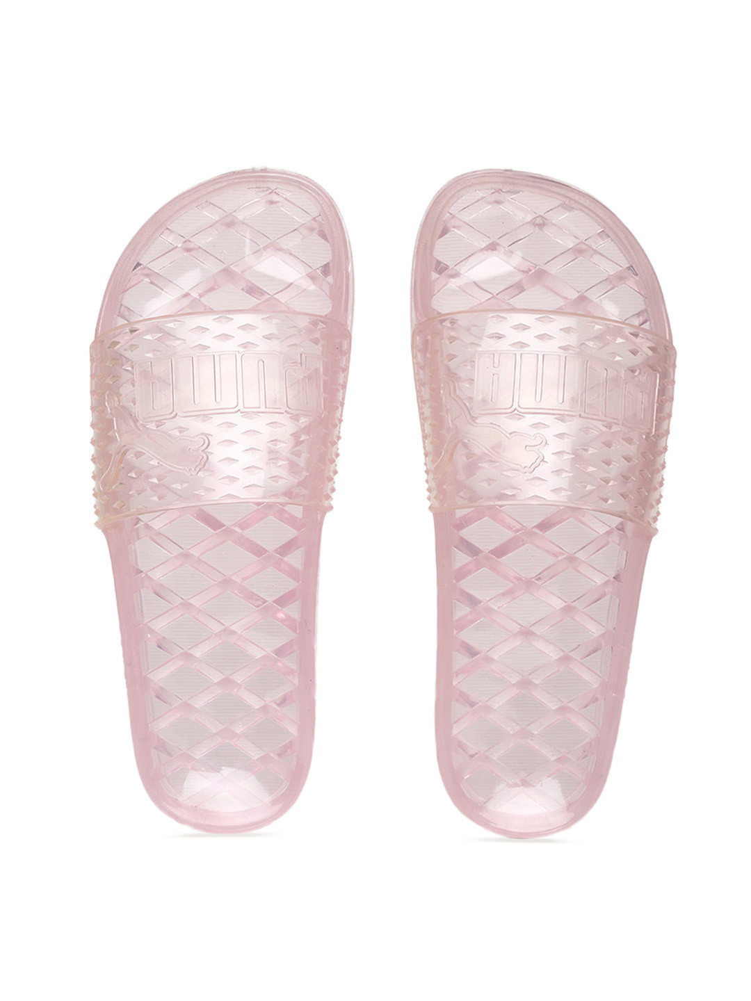 puma flip flops pink