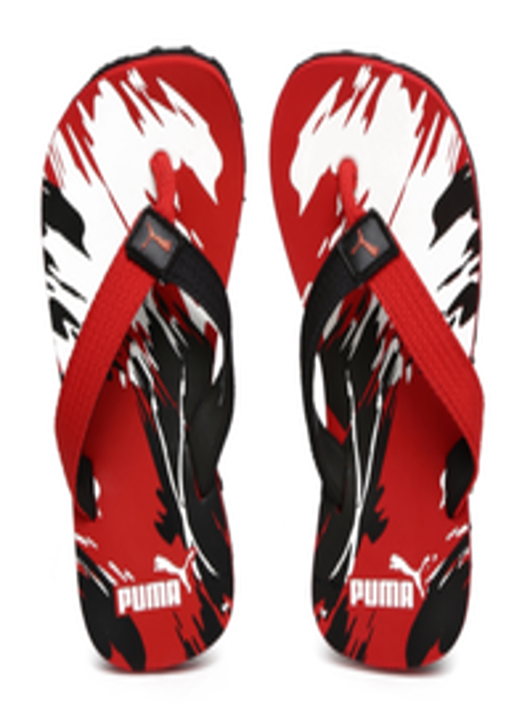 Buy Puma Unisex Black & Red Printed Thong Flip Flops - Flip Flops for ...