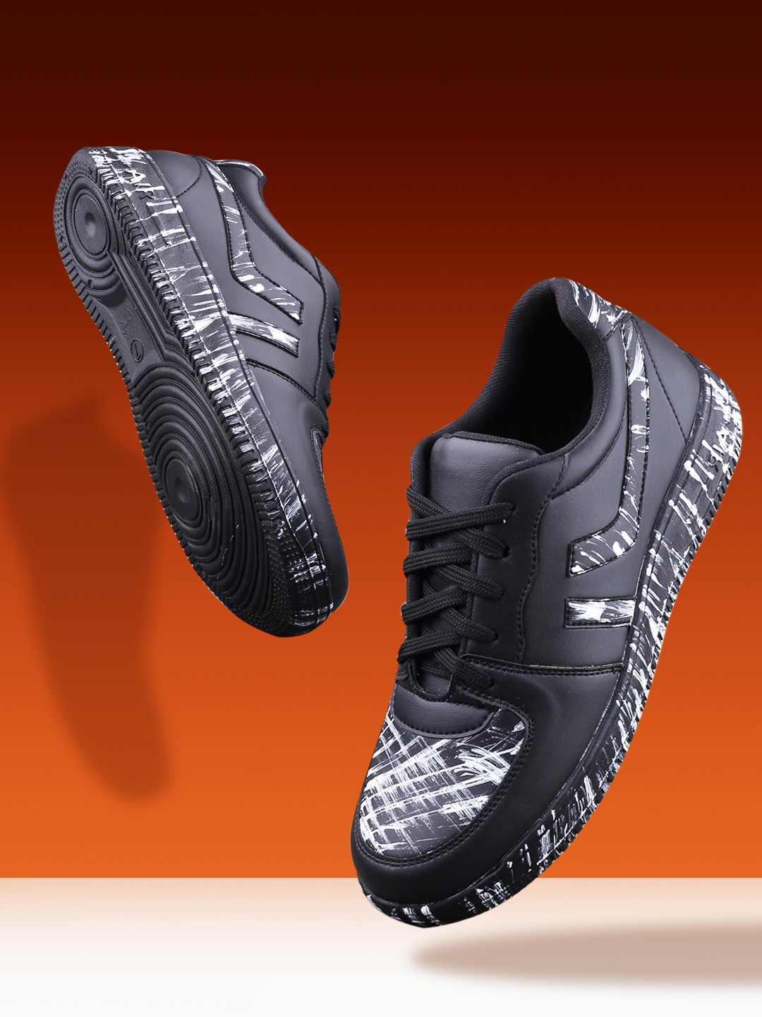 Buy Woakers Men Printed Waterproof Lining Sneakers Casual Shoes for