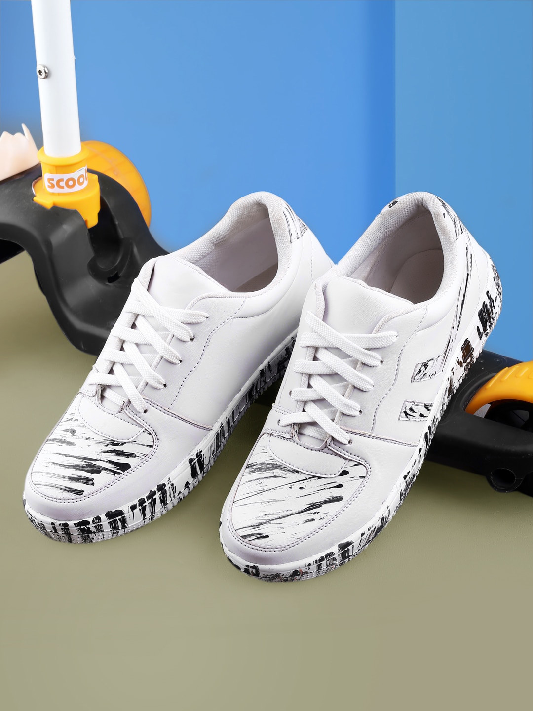 Buy Woakers Men Printed Waterproof Lining Sneakers Casual Shoes for