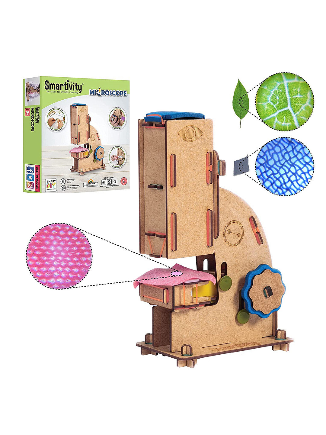 Buy Smartivity Kids Microscope 100x Zoom DIY Science Toy Learning And