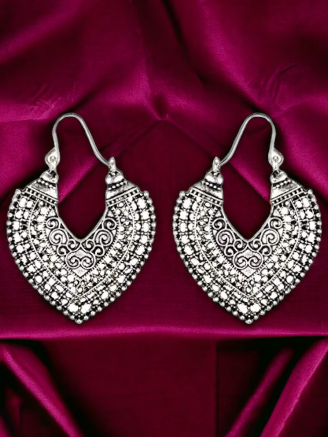 Buy HOT AND BOLD Silver Plated Classic Hoop Earrings - Earrings for Women 22718184 | Myntra
