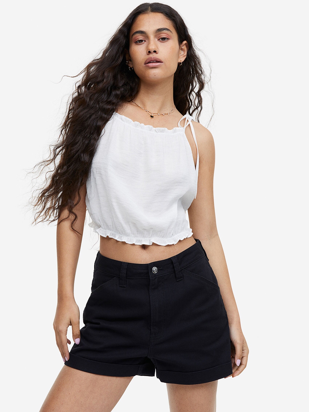 Image Result For Shorts For Women Denim High Waisted Cargo Hm In