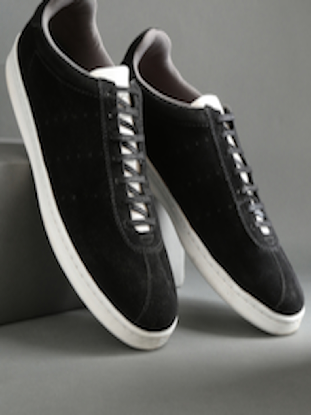 Buy WROGN Men Black Sneakers - Casual Shoes for Men 2272535 | Myntra