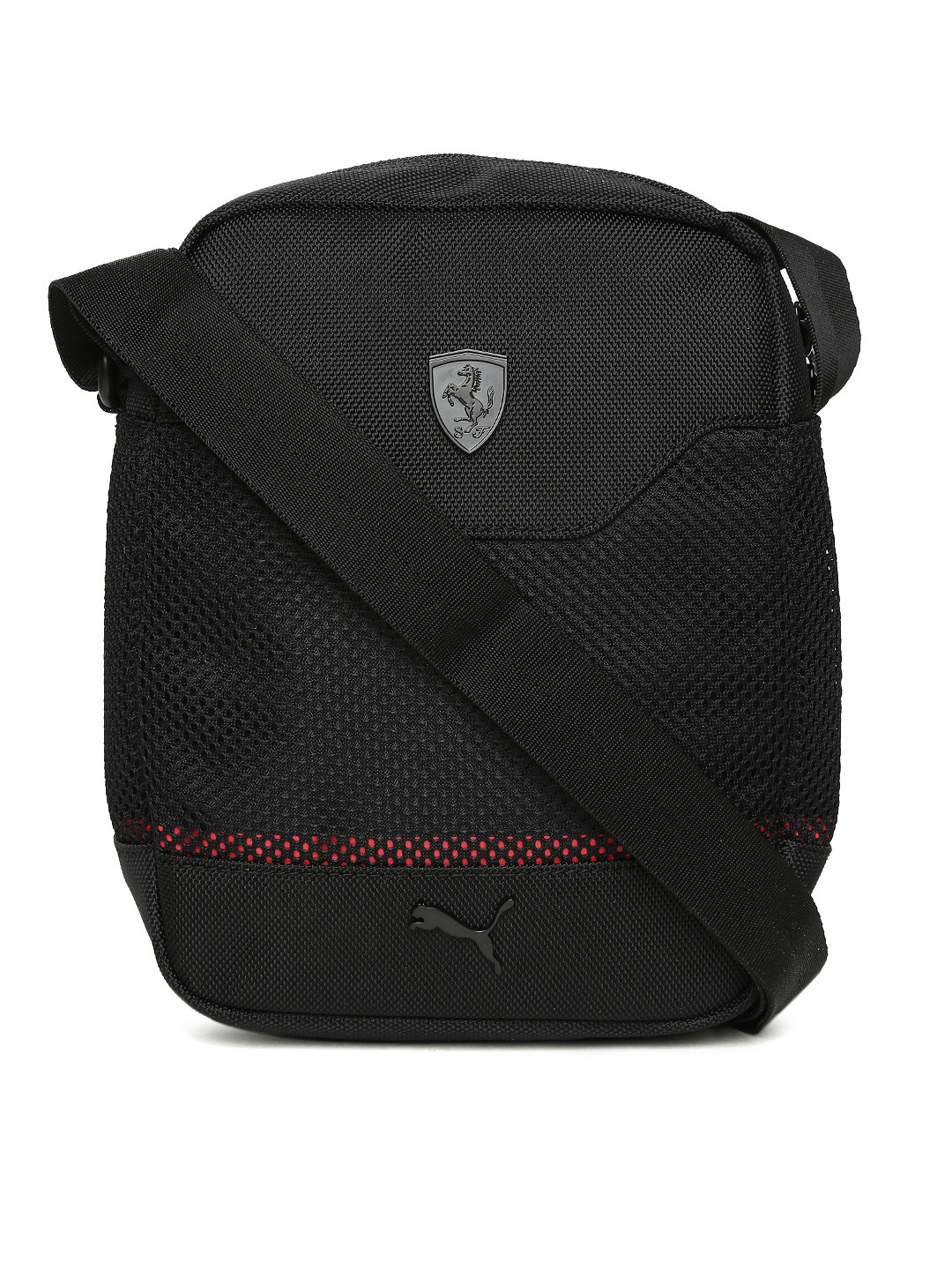 Buy Puma Unisex Black Solid Ferrari LS Messenger Bag Messenger Bag