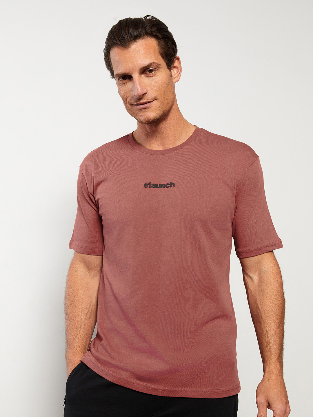 Buy LC Waikiki Men Placement Printed Pure Cotton T Shirt - Tshirts for ...