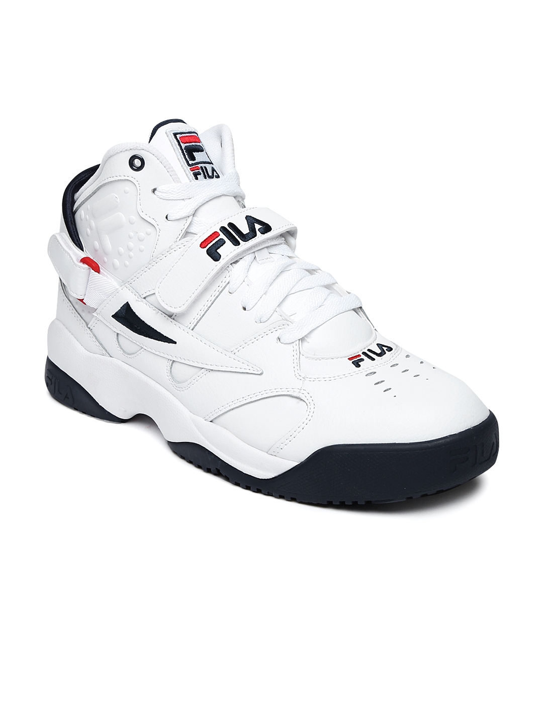 Buy FILA Men White Mid Top SPOILER Sneakers - Casual Shoes for Men ...