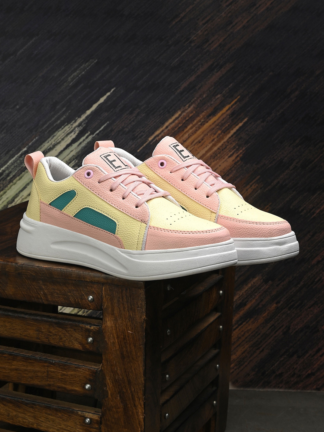 Buy El Paso Women Colourblocked Lightweight Sneakers Casual Shoes for
