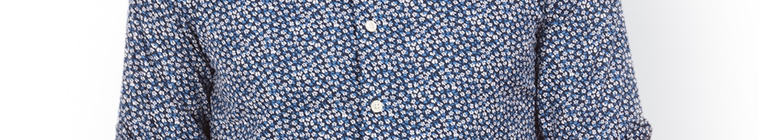 Buy Nautica Men Blue Slim Fit Printed Casual Shirt - Shirts for Men ...