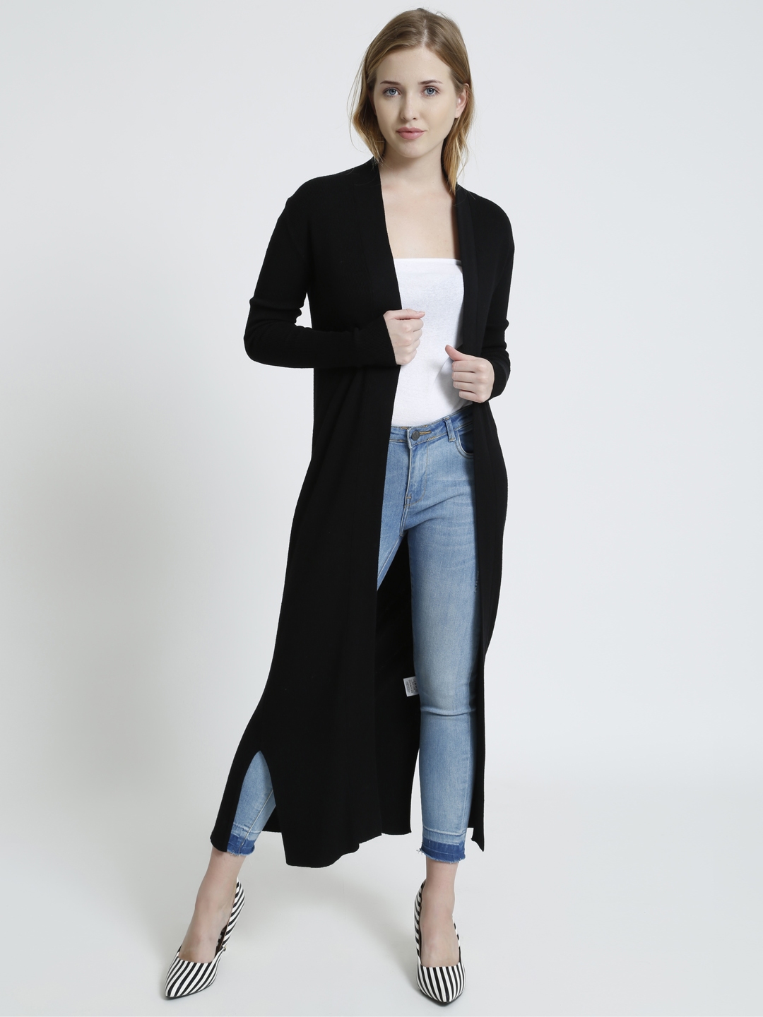 Buy COVER STORY Women Black Solid Cardigan - Sweaters for Women 2279153 ...
