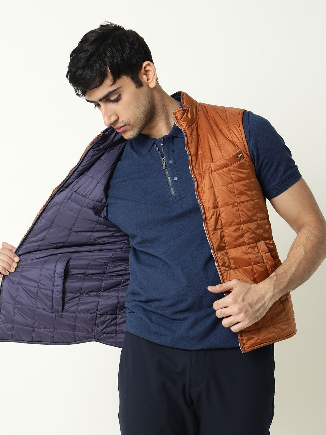 Buy RARE RABBIT Men Fillex Puffer Reversible Quilted Jacket - Jackets ...