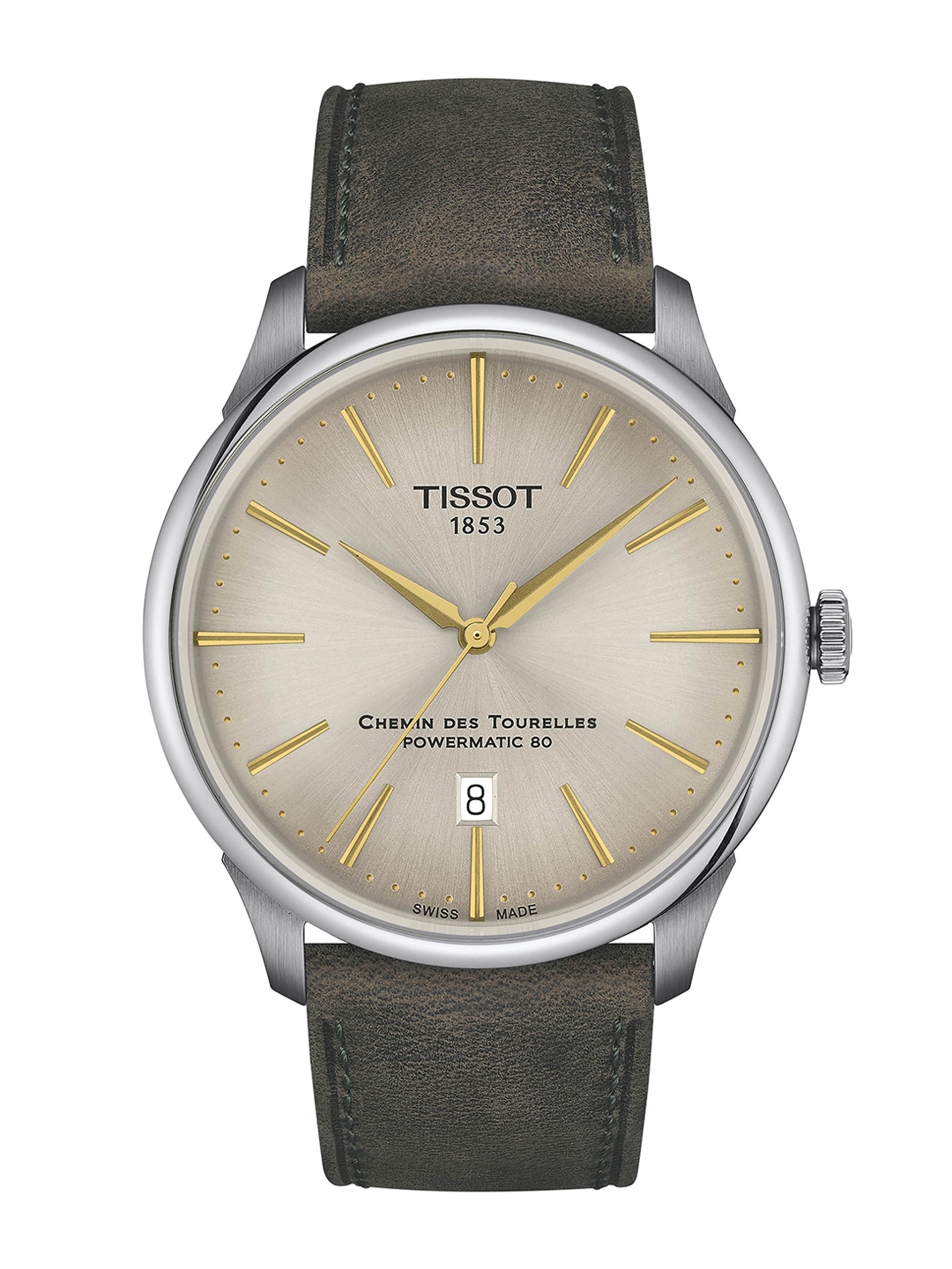 Buy TISSOT Men Dial & Leather Straps Analogue Automatic Motion Powered