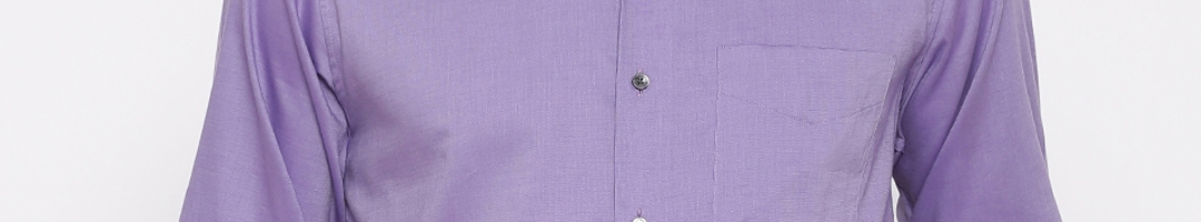 Buy Van Heusen Men Purple Regular Fit Self Design Formal Shirt - Shirts ...