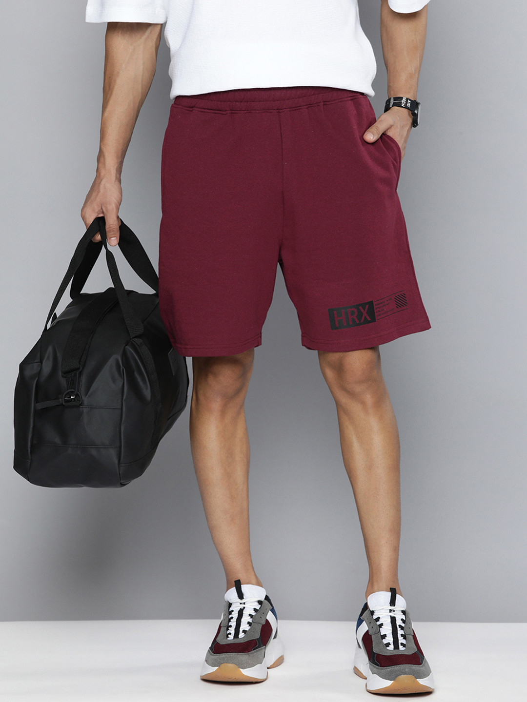 Buy HRX By Hrithik Roshan Men Lifestyle Typography Printed Pure Cotton