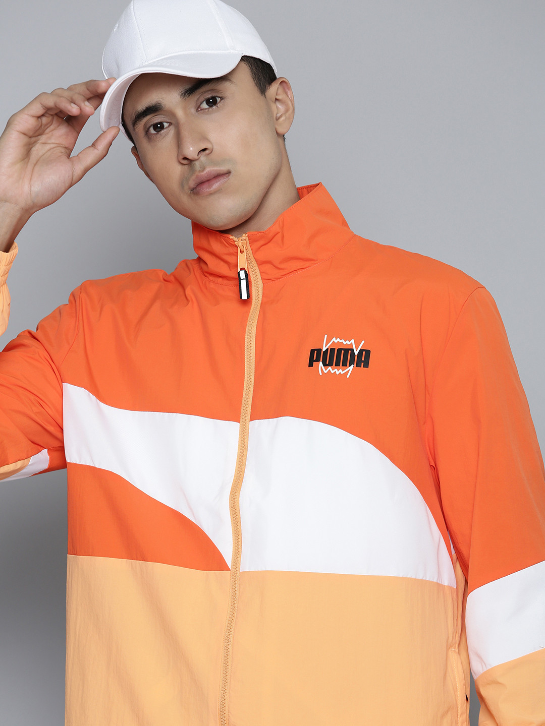 Buy Puma Colourblocked Clyde Outdoor Sporty Jacket Jackets for Men