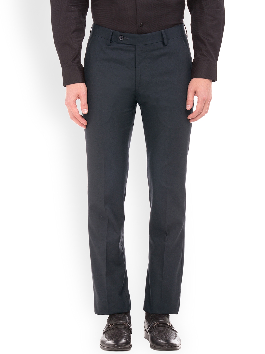 blue formal trousers mens