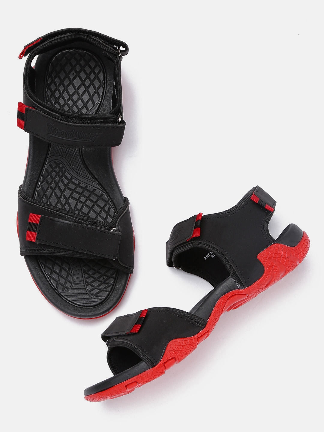 Buy Roadster Men Black Sports Sandals Sports Sandals for Men 2281764