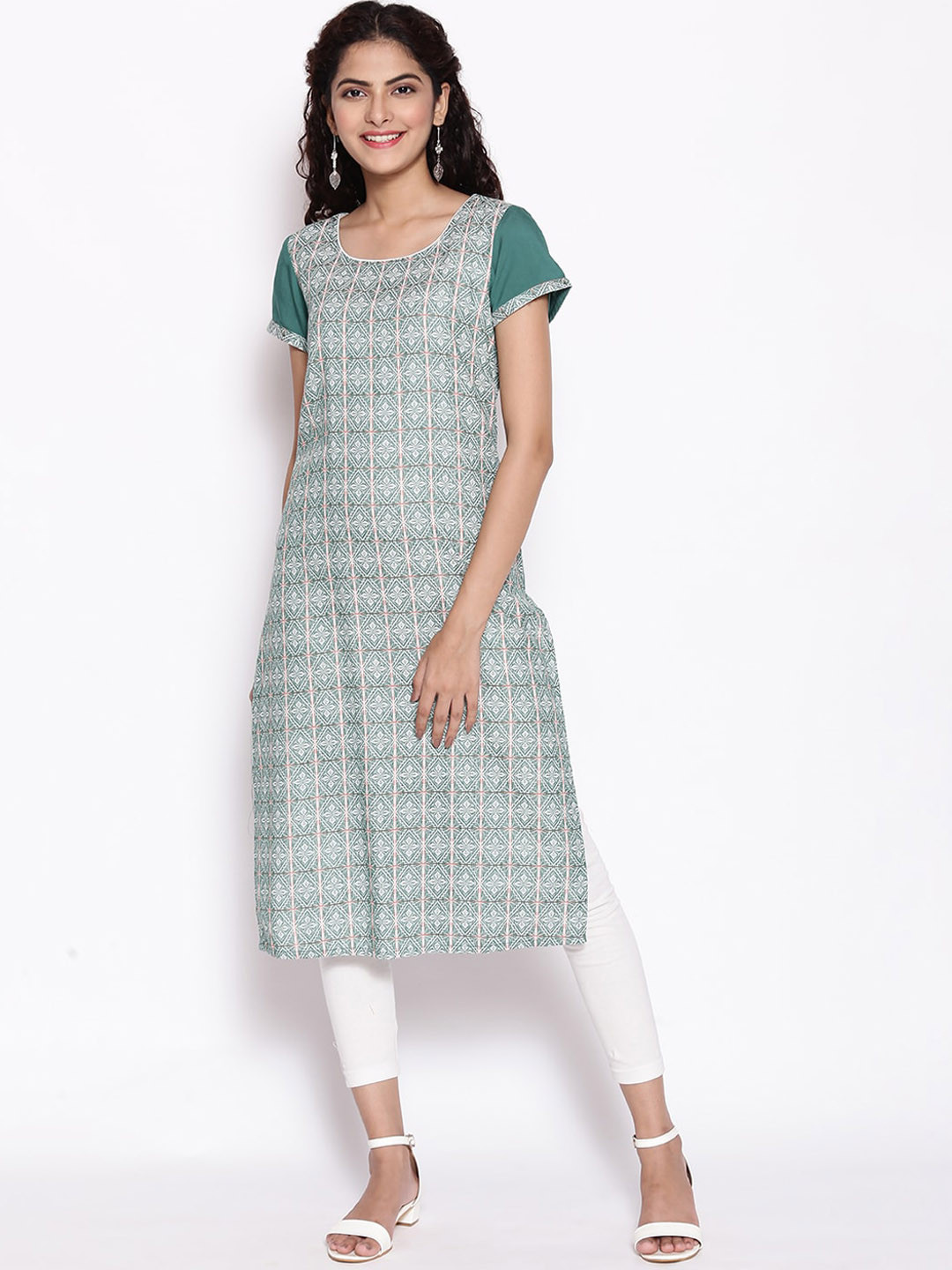 Women Pure Cotton Kurta and Leggings Set main image 1