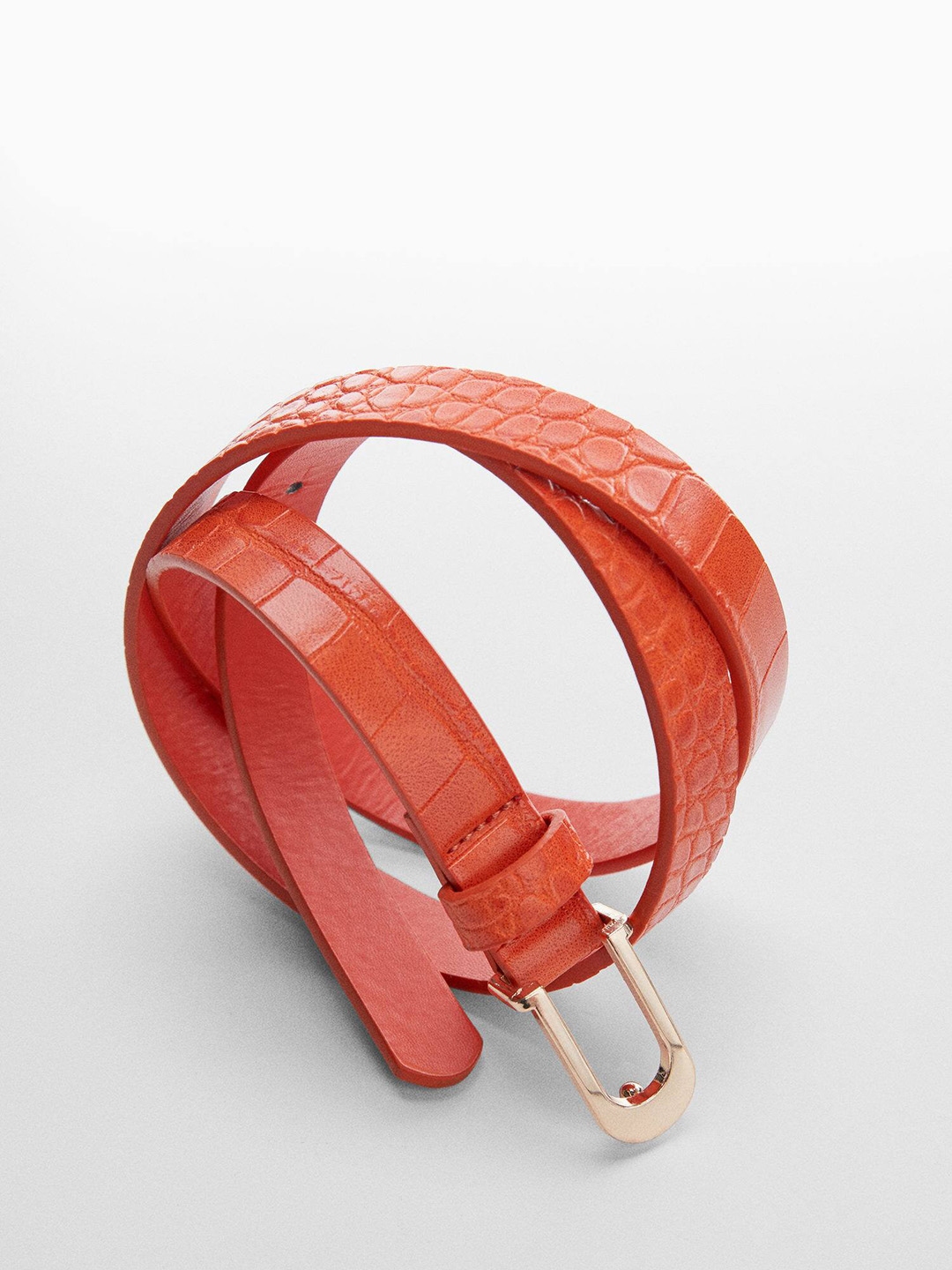 Buy MANGO Women Croc Textured Belt - Belts for Women 22829478 | Myntra