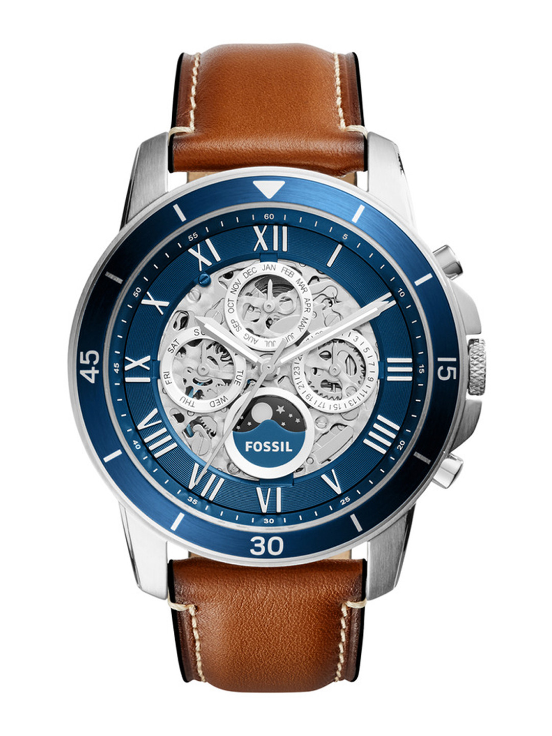 Buy Fossil Men Blue & Brown Analogue Watch - Watches for Men 2283119 ...