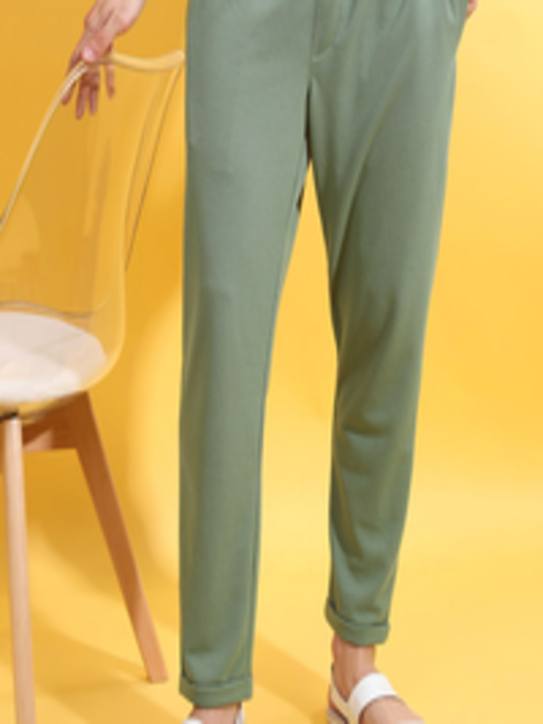 Buy HIGHLANDER Men Green Slim Fit Mid Rise Self Design Track Pants ...