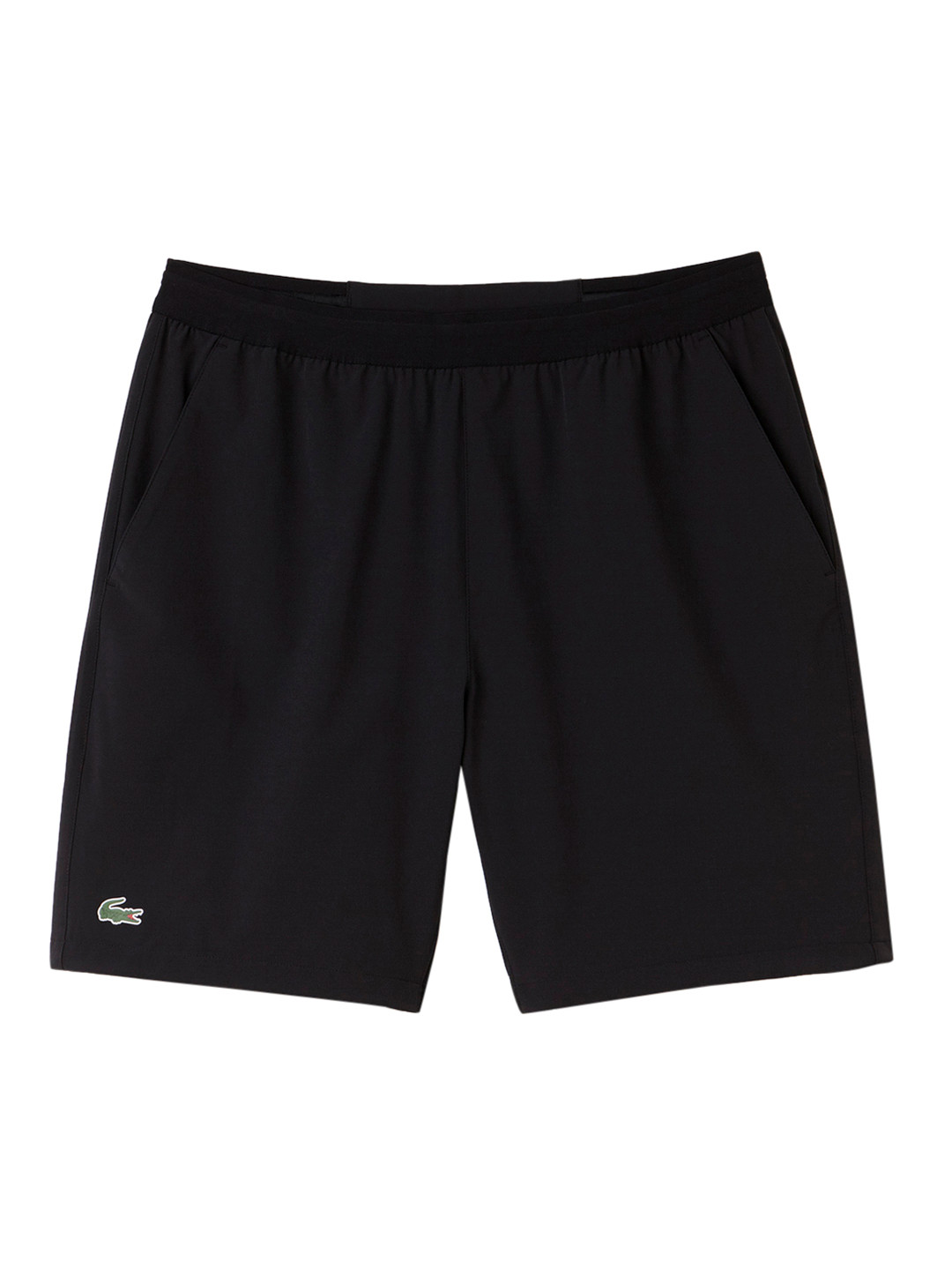 Buy Lacoste Men Black Solid Regular Fit Regular Shorts Shorts for Men