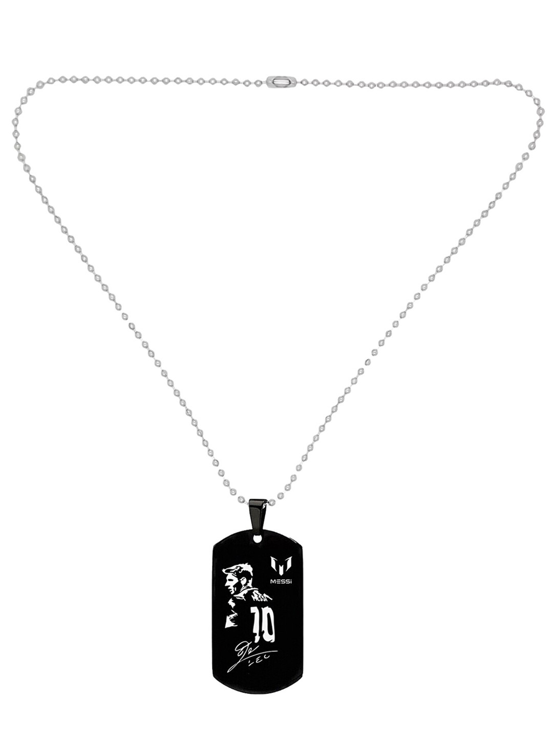 Silver BTS Army Dog Tag Pendant Necklace