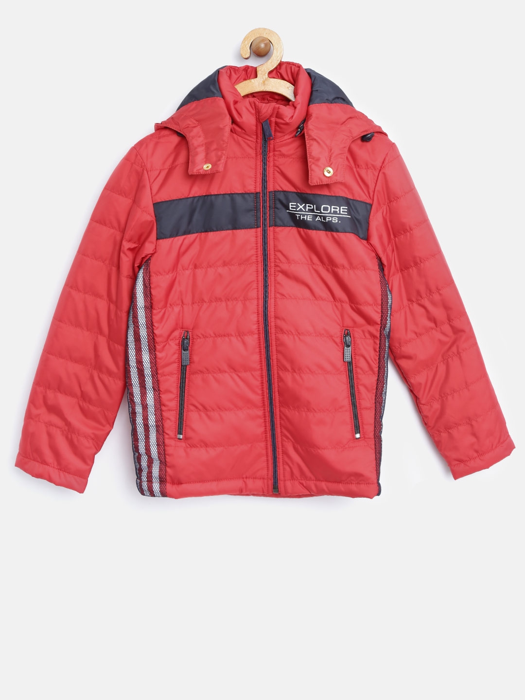 Buy Octave Boys Red Solid Quilted Jacket - Jackets for Boys 2285297 ...