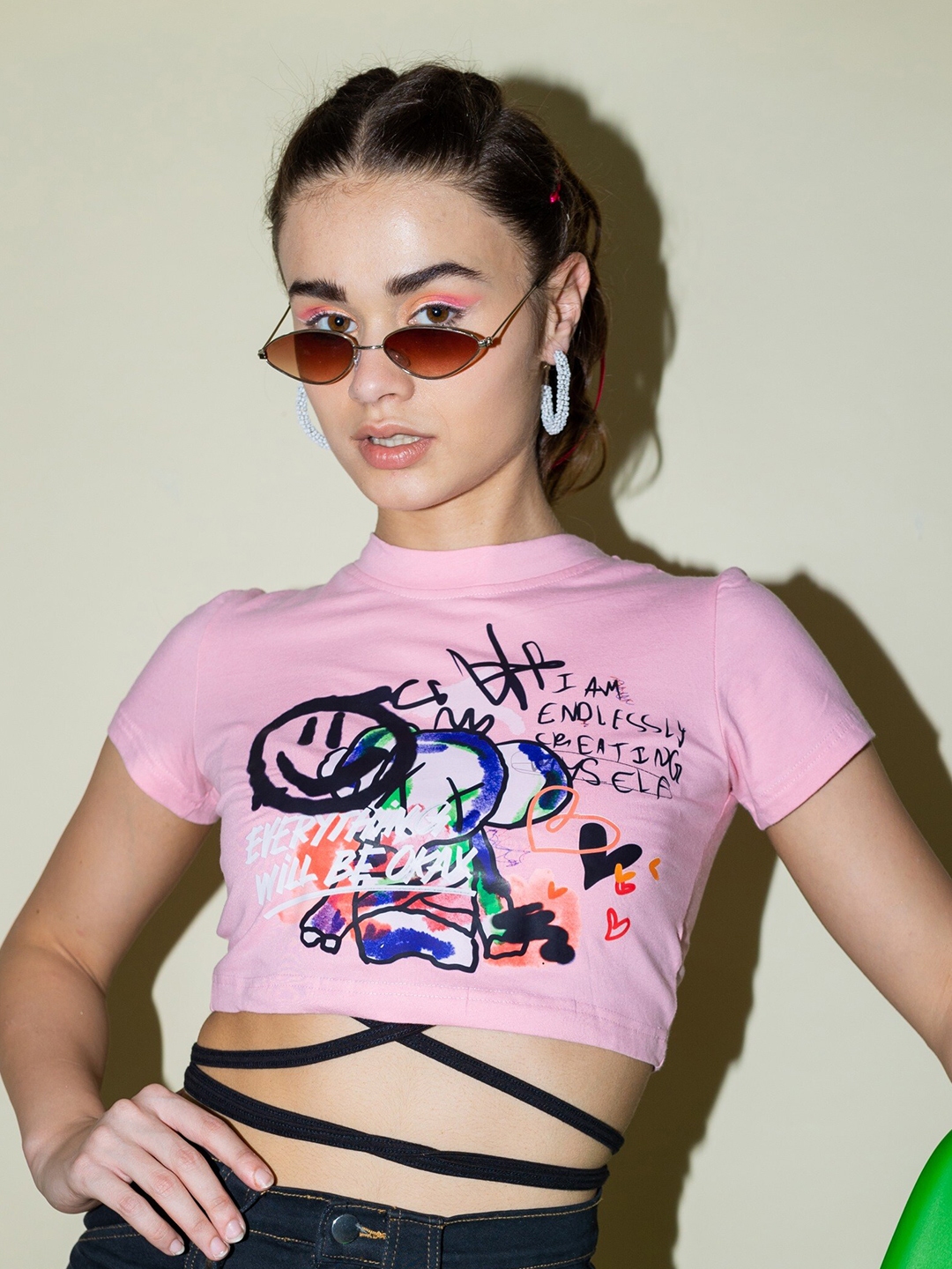 buy-stylecast-x-hersheinbox-pink-graphic-printed-tie-up-pure-cotton-top