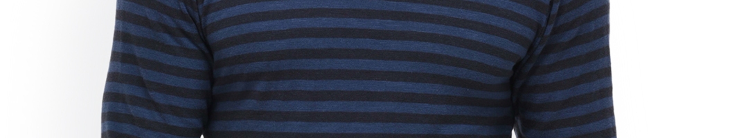 Buy Rigo Men Blue Striped Round Neck T Shirt - Tshirts for Men 2287008 ...