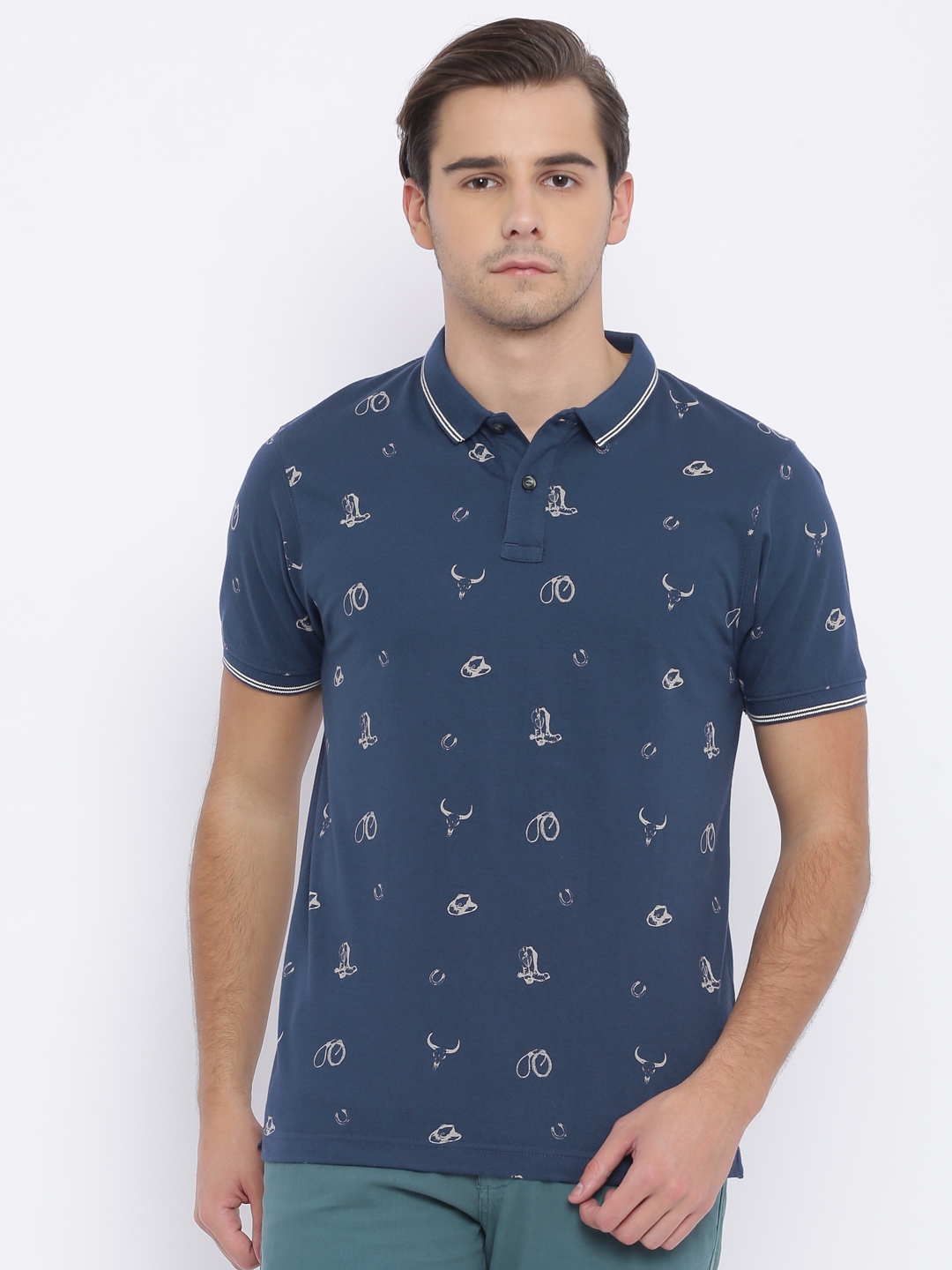 wrangler collar t shirt