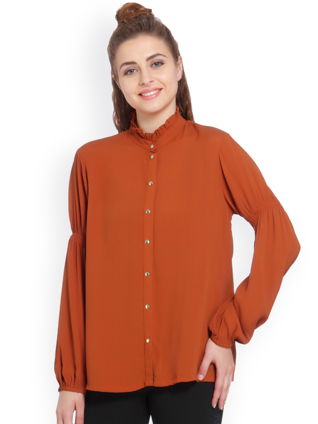 brown shirts for ladies