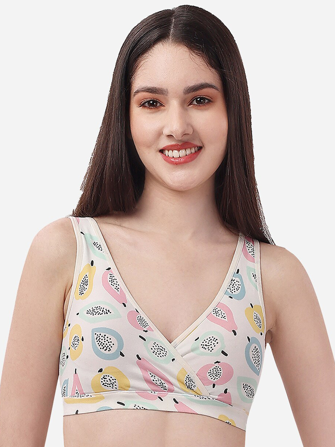 Buy SOIE Non Padded Non Wired Lounge Bra With Removable Cups Bra for