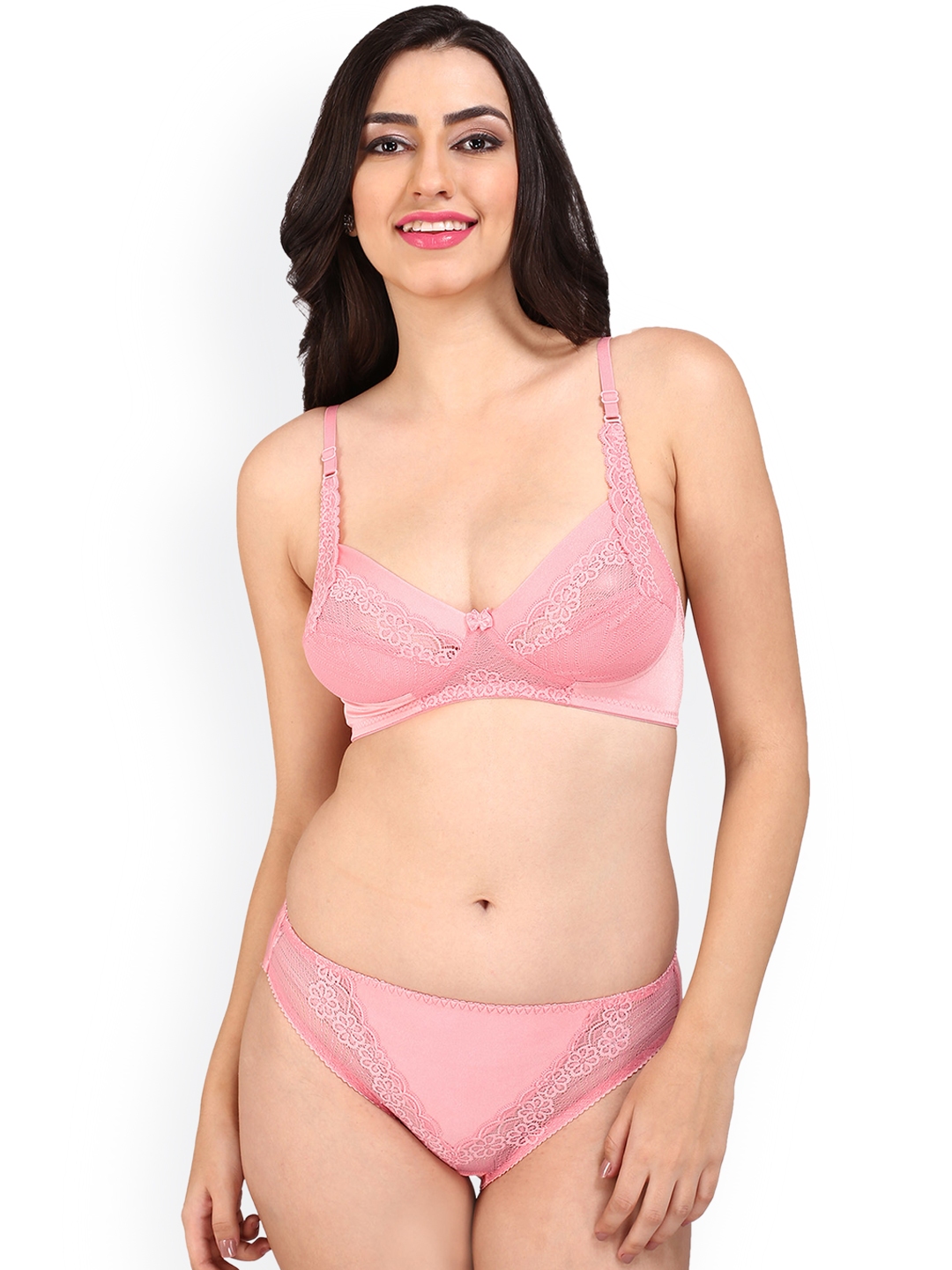 Buy Bralux Women Pink Lingerie Set Lingerie Set For Women 2290363 Myntra