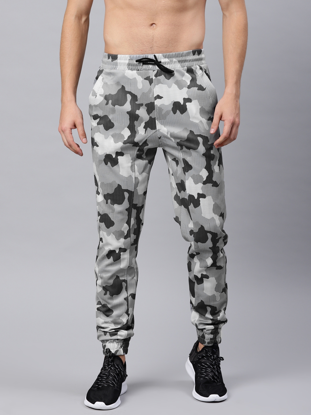 hrx grey track pants