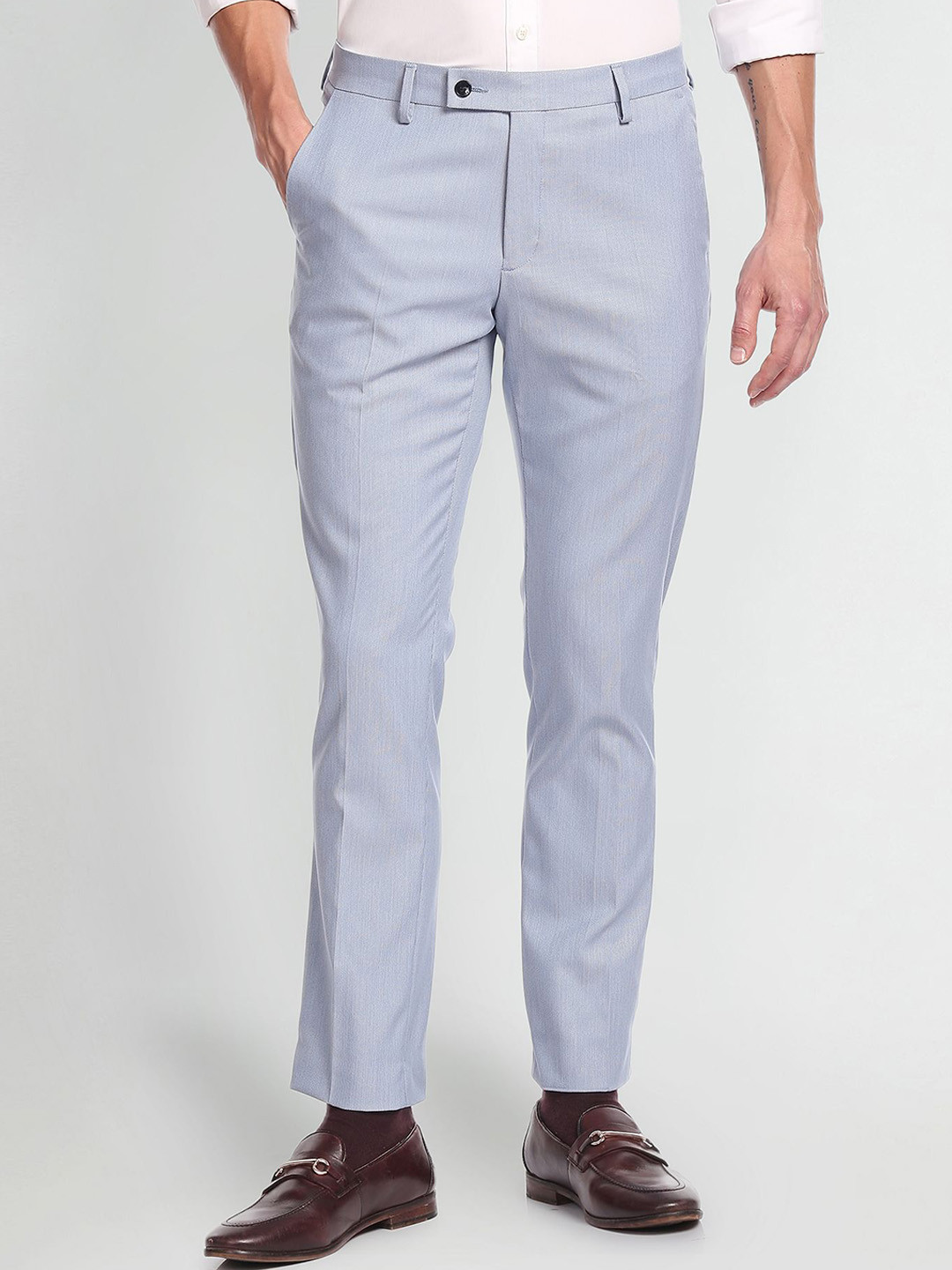 Buy Arrow Men Mid Rise Formal Trousers - Trousers for Men 22939982 | Myntra