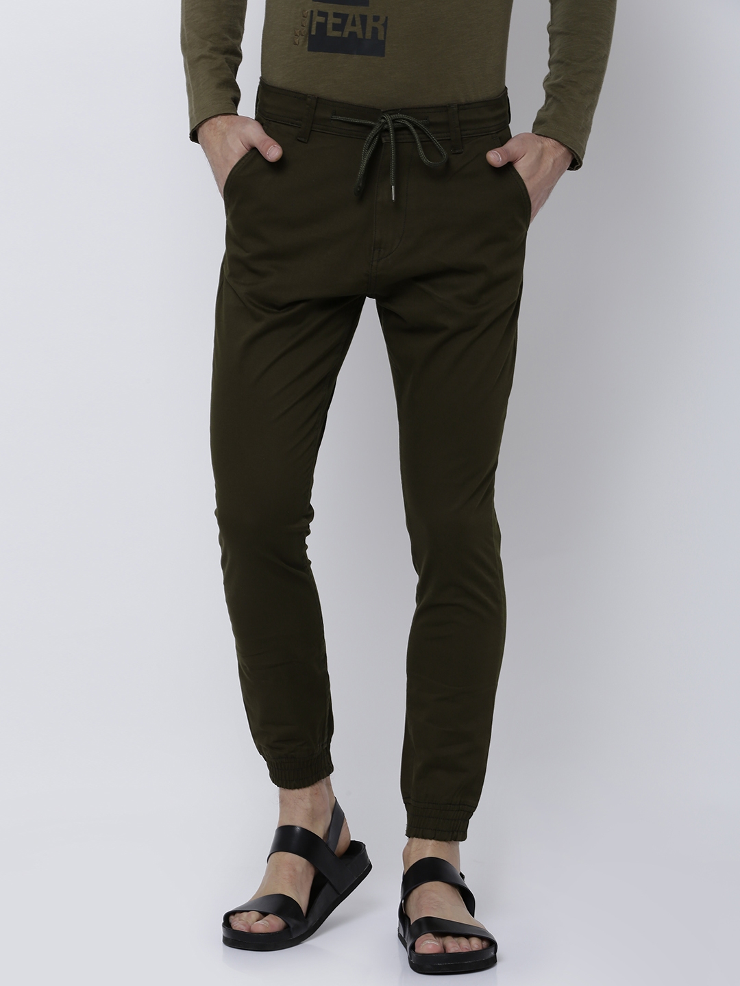 mens joggers olive